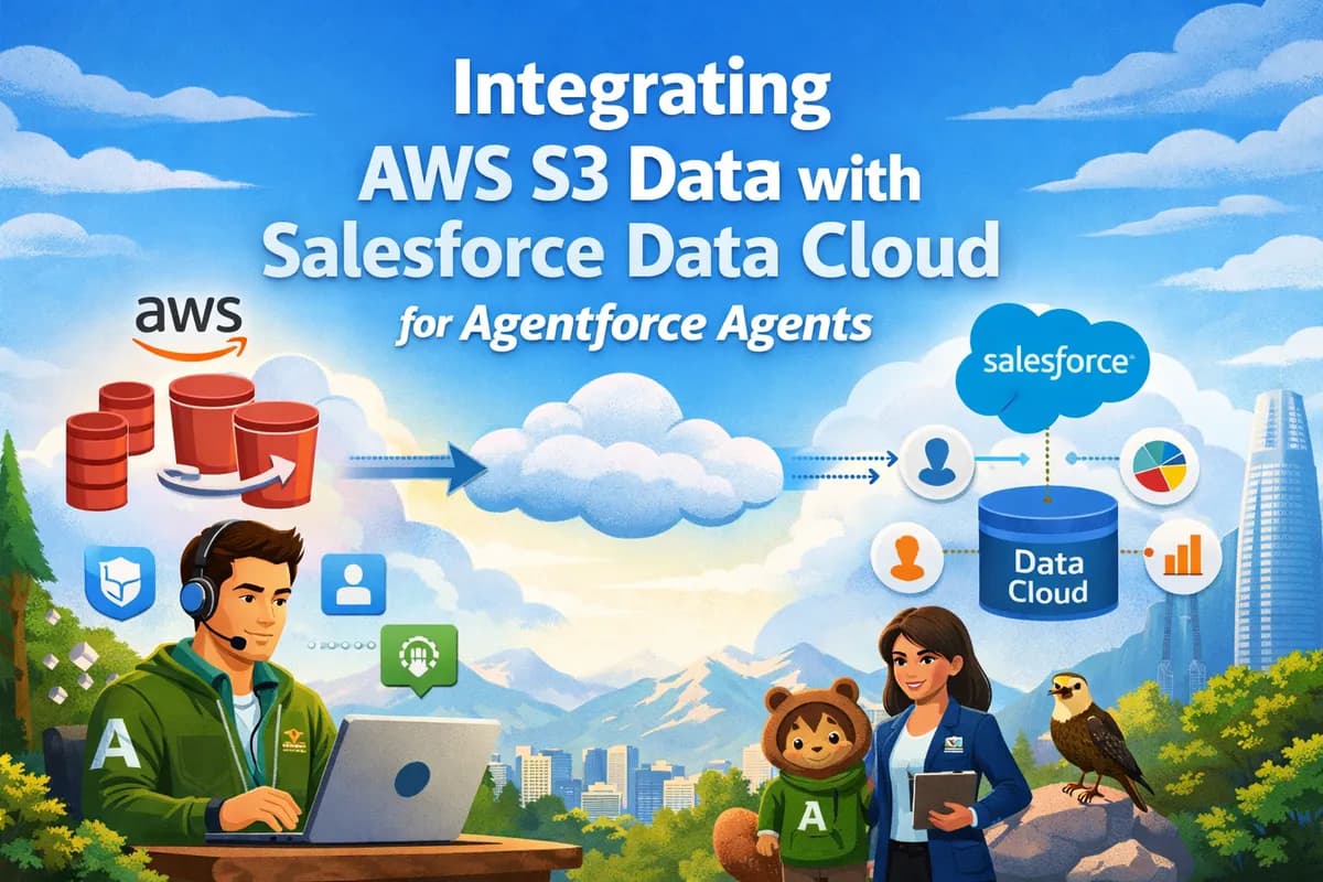 Integrating AWS S3 with Salesforce Data Cloud for Agentforce Agents