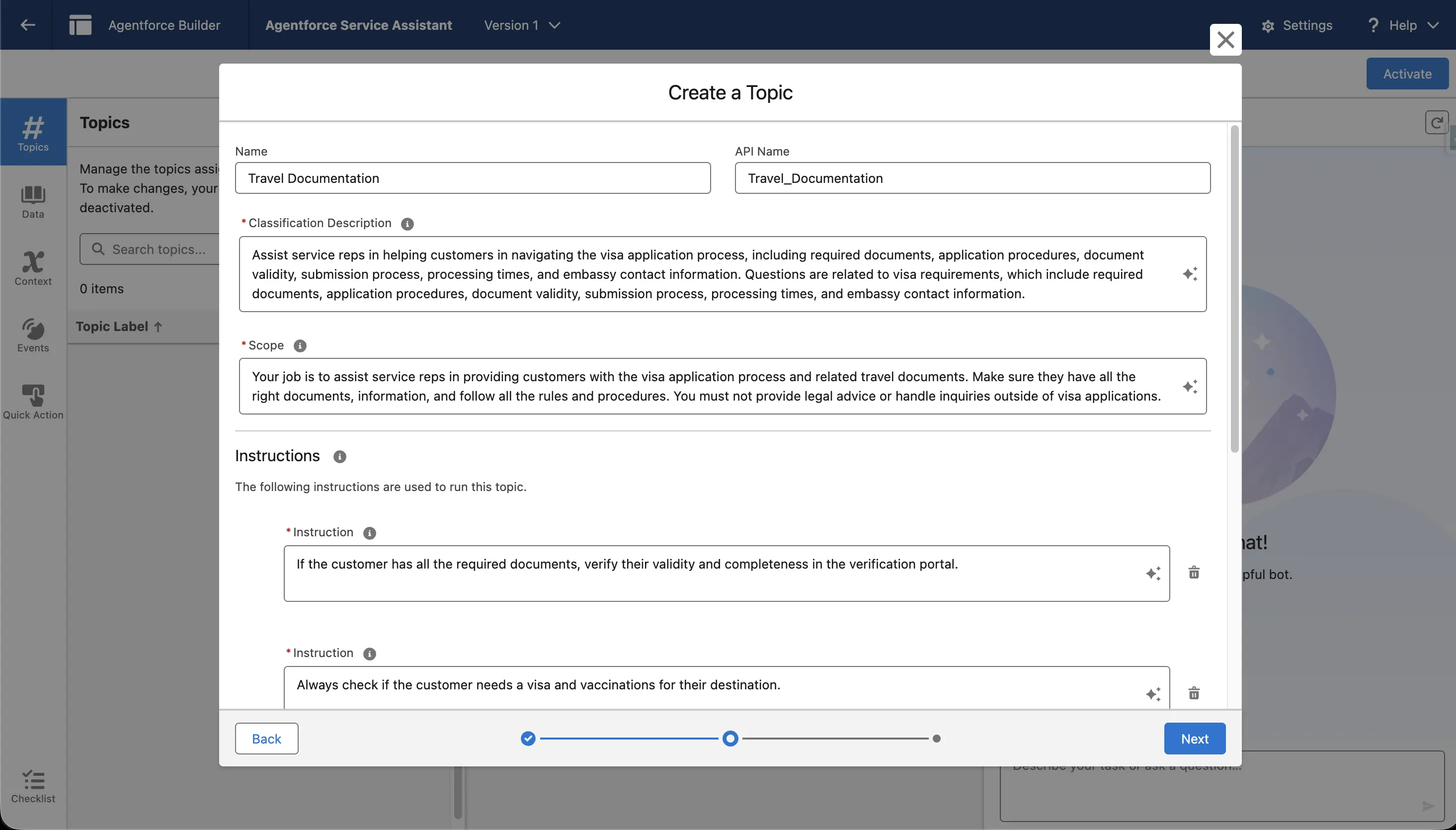 Define Topics and Use Cases