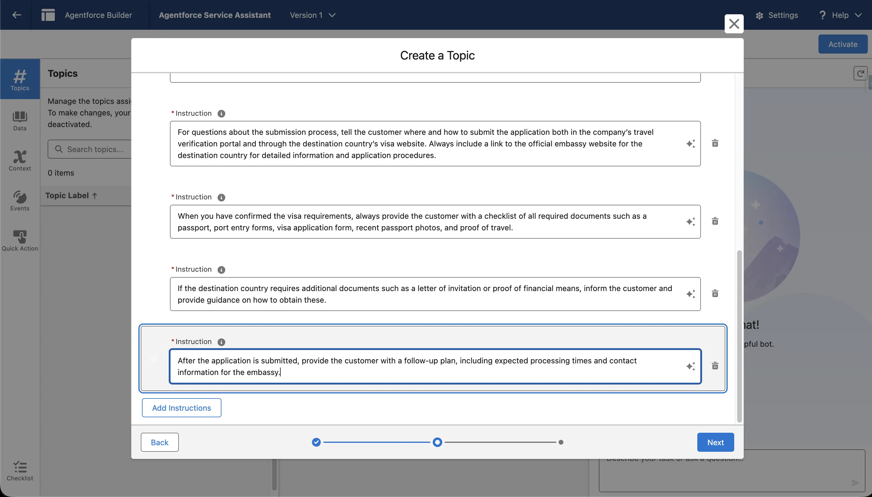 Define Topics and Use Cases