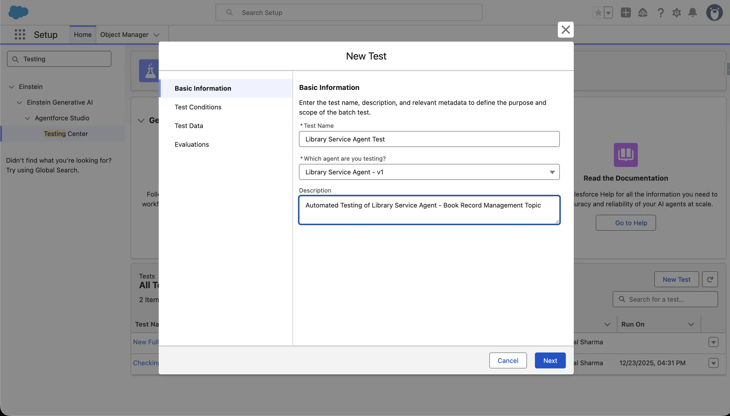 Access the Testing Center
